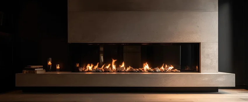 Gas Fireplace Ember Bed Design Services in Whittier, California